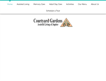 Tablet Screenshot of courtyardgardens.com